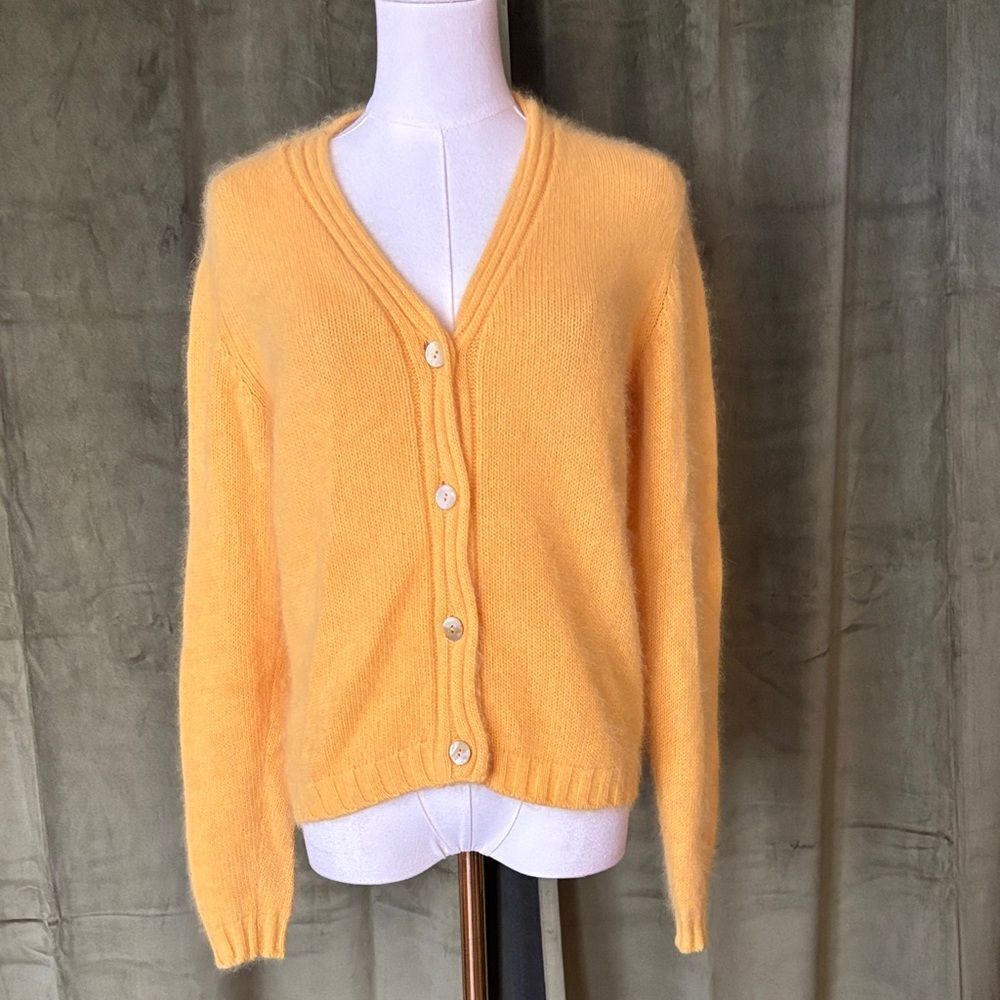 Bella Blu Women's Yellow Cardigan Sweater, S